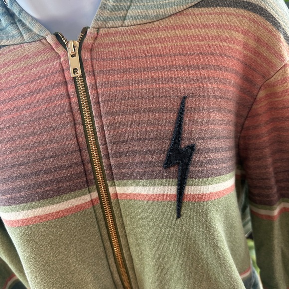 Unisex Aviator Nation Multi-Color Zip Up Hoodie - Picture 4 of 4